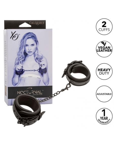 CALEXOTICS - NOCTURNAL ESPOSAS CUERO AJUSTABLE NEGRO