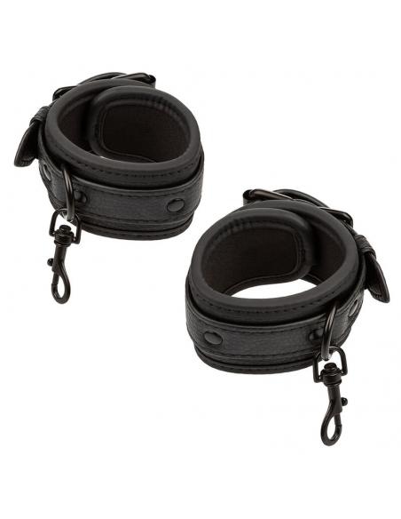 CALEXOTICS - NOCTURNAL RESTRICCIONES DE CAMA CUERO AJUSTABLE NEGRO