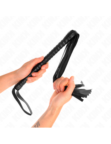 KINK - LÃTIGO CON MANGO TEXTURIZADO NEGRO 48.5 CM
