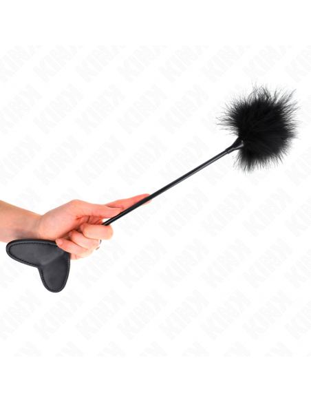 KINK - PLUMAS PARA COSQUILLAS CON PALETA DE CORAZÃN 31 CM