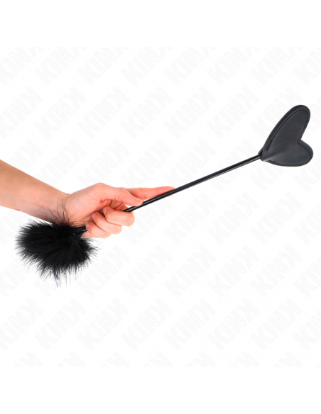 KINK - PLUMAS PARA COSQUILLAS CON PALETA DE CORAZÃN 31 CM