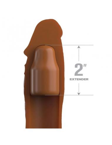 FANTASY X- TENSIONS - PIPEDREAMS SLEEVE 20,32 CM + 5,00 CM INCH PLUG CARAMEL