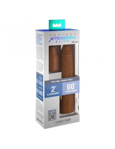 FANTASY X- TENSIONS - PIPEDREAMS SLEEVE 20,32 CM + 5,00 CM INCH PLUG CARAMEL