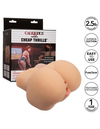 CALEXOTICS - THE FARMERS DAUGHTER DOBLE MASTURBADOR REALÃSTICO NATURAL