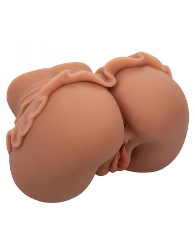 CALEXOTICS - THE HOMECOMING QUEEN DOBLE MASTURBADOR REALÃSTICO CARAMELO