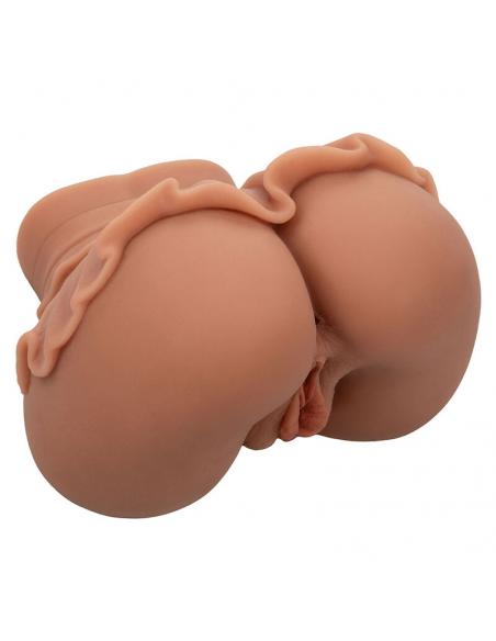 CALEXOTICS - THE HOMECOMING QUEEN DOBLE MASTURBADOR REALÃSTICO CARAMELO