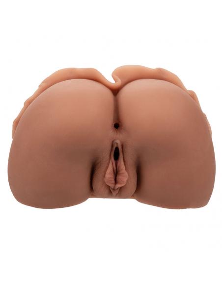 CALEXOTICS - THE HOMECOMING QUEEN DOBLE MASTURBADOR REALÃSTICO CARAMELO