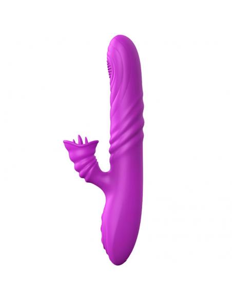 ARMONY - ANGELIA VIBRADOR MULTIFUNCION CON LENGUA ESTIMULADORA EFECTO CALOR VIOLETA