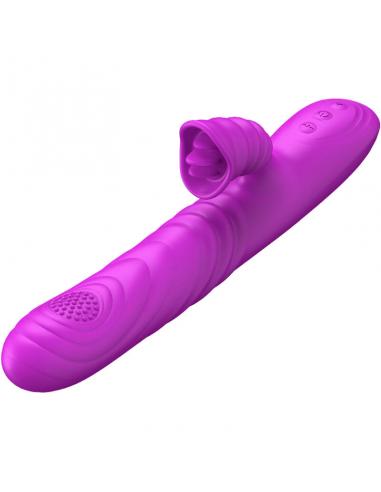 ARMONY - ANGELIA VIBRADOR MULTIFUNCION CON LENGUA ESTIMULADORA EFECTO CALOR VIOLETA