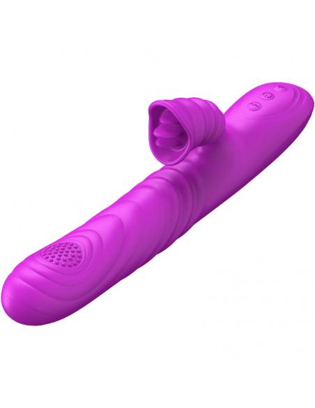 ARMONY - ANGELIA VIBRADOR MULTIFUNCION CON LENGUA ESTIMULADORA EFECTO CALOR VIOLETA