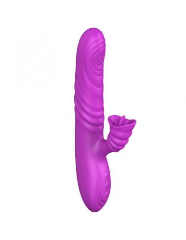 ARMONY - ANGELIA VIBRADOR MULTIFUNCION CON LENGUA ESTIMULADORA EFECTO CALOR VIOLETA