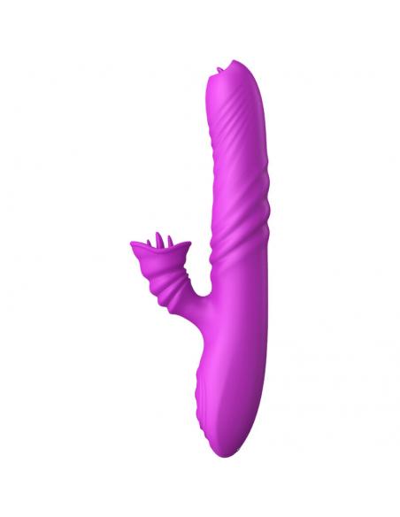 ARMONY - ANGELIA VIBRADOR MULTIFUNCION DOBLE LENGUA EFECTO CALOR VIOLETA