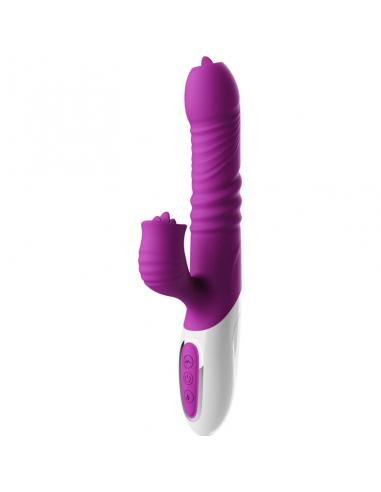 ARMONY - VIBRADOR & THRUSTING DOBLE LENGUA EFECTO CALOR VIOLETA