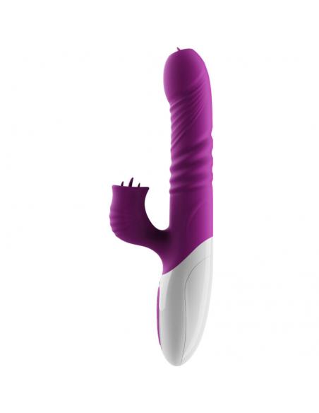 ARMONY - VIBRADOR & THRUSTING DOBLE LENGUA EFECTO CALOR VIOLETA