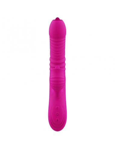 ARMONY - FANNY VIBRADOR MULTIFUNCION DOBLE LENGUA EFECTO CALOR FUCSIA