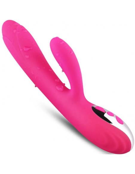 ARMONY - VIBRADOR & ESTIMULADOR FLEXIBLE EFECTO CALOR FUCSIA