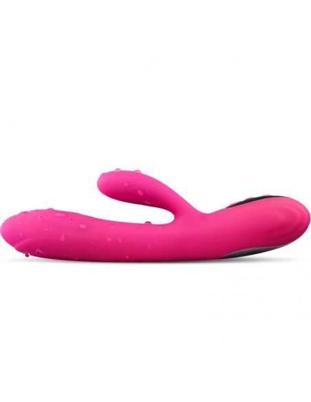 ARMONY - VIBRADOR & ESTIMULADOR FLEXIBLE EFECTO CALOR FUCSIA