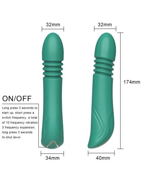 ARMONY - VIBRADOR & THRUSTING PUNTO G VERDE
