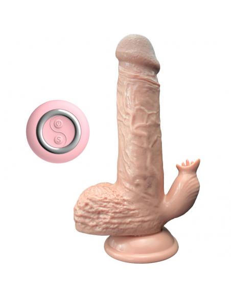 ARMONY - DILDO REALISTICO VIBRADOR & THRUSTING CON LENGUA ESTIMULADOR 19 CM