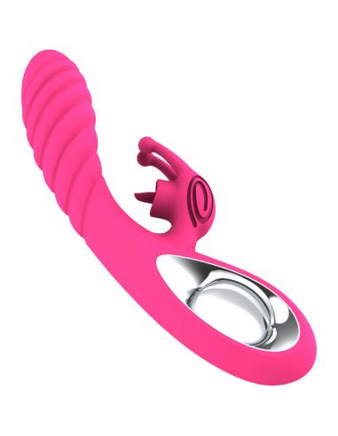 ARMONY - VICKY VIBRADOR RABBIT CON LENGUA PULL RING FUCSIA