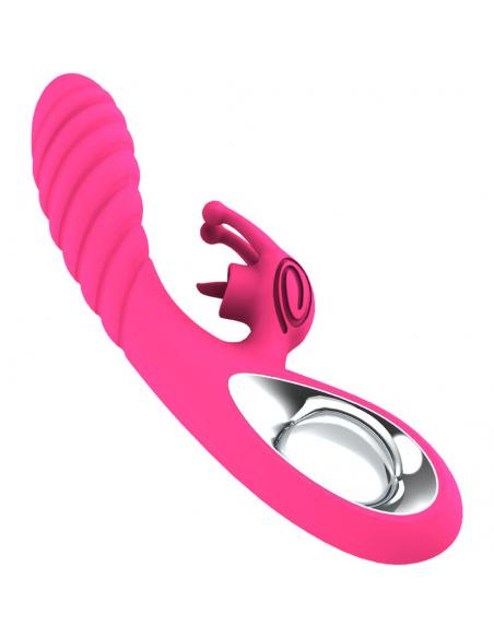ARMONY - VICKY VIBRADOR RABBIT CON LENGUA PULL RING FUCSIA
