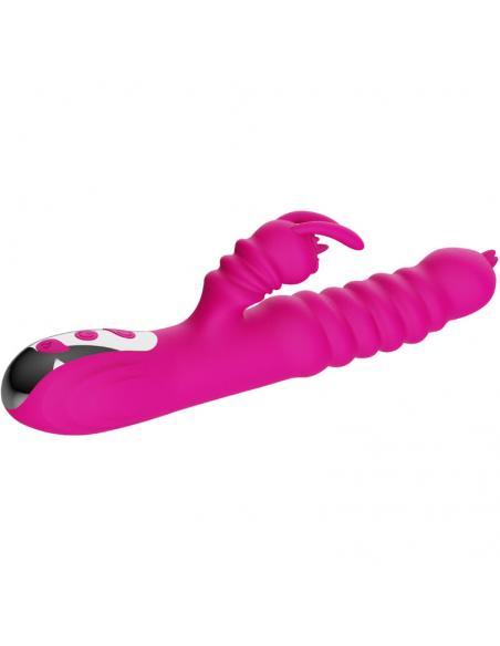 ARMONY - VIBRADOR MULTIFUNCION RABBIT DOBLE LENGUA EFECTO CALOR FUCSIA