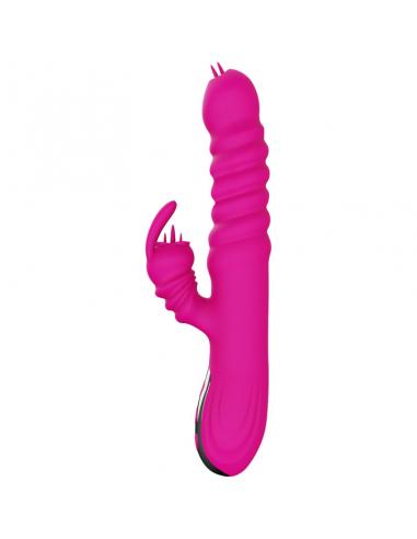 ARMONY - VIBRADOR MULTIFUNCION RABBIT DOBLE LENGUA EFECTO CALOR FUCSIA