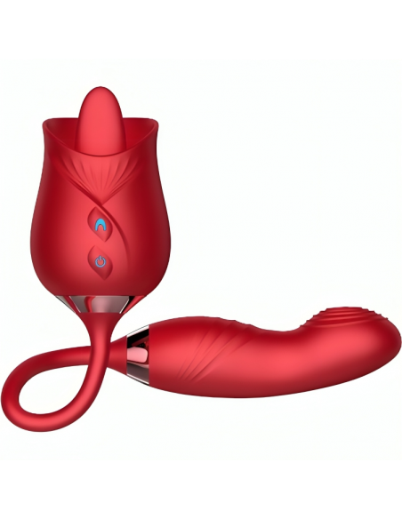 ARMONY - DELIGHT FLOWER VIBRADOR & BUMPING CON LENGUA ROJO