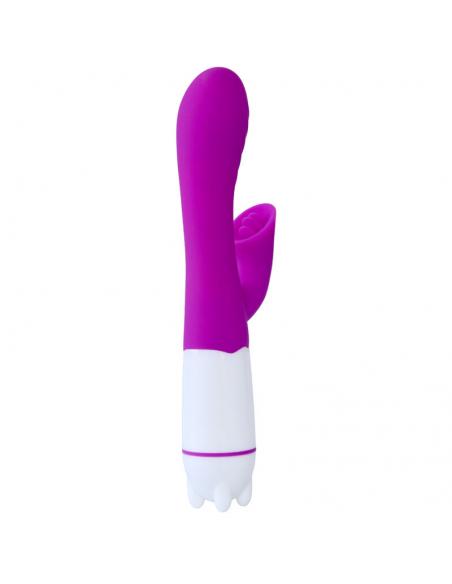 ARMONY - HAPPY VIBRADOR & ESTIMULADOR CON LENGUA RECARGABLE VIOLETA