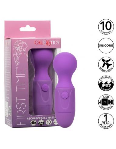 CALEXOTICS - FIRST TIME MASAJEADOR RECARGABLE 10 VIBRACIONES VIOLETA