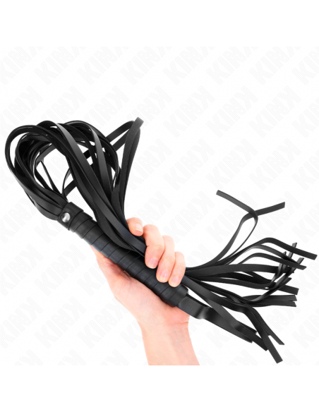 KINK - LÃTIGO DE COLA LARGA Y MANGO CORTO NEGRO 70 CM
