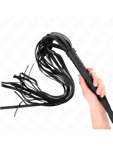 KINK - LÃTIGO DE COLA LARGA Y MANGO CORTO NEGRO 70 CM