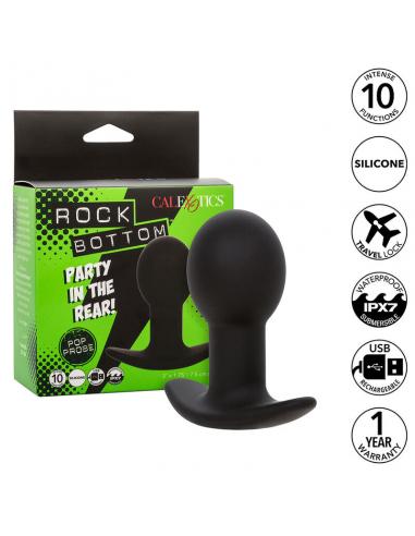 Calexotics - rock bottom plug anal 10 vibraciones silicona negro