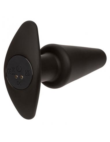Calexotics - rock bottom plug anal cÓnico 10 vibraciones silicona negro