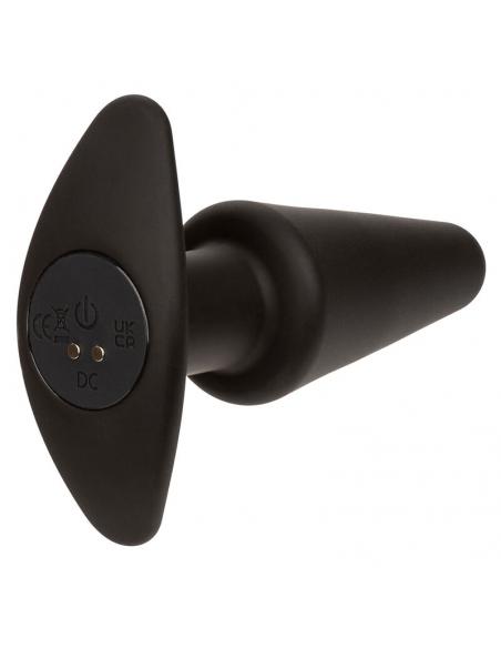 Calexotics - rock bottom plug anal cÓnico 10 vibraciones silicona negro