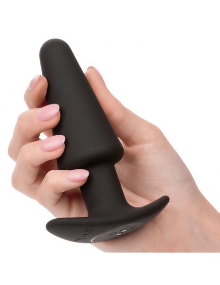 Calexotics - rock bottom plug anal cÓnico 10 vibraciones silicona negro
