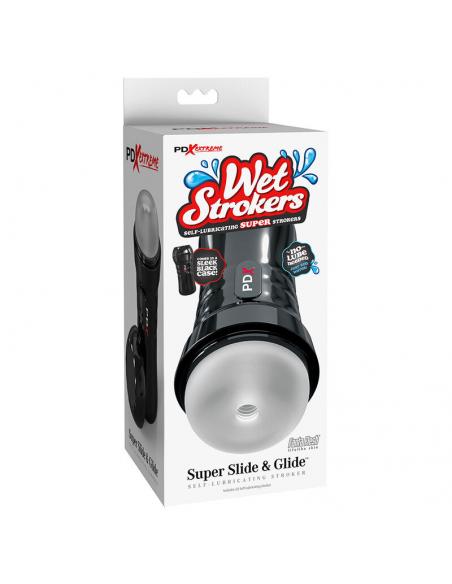 Pdx extreme - slide & glide masturbador autolubricante transparente