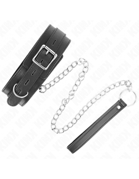 Kink - collar con correa 65 cm negro 54 x 4.5 cm