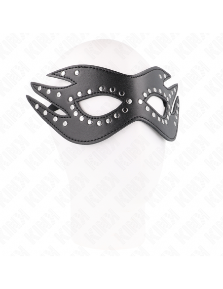 Kink - mÁscara de polipiel con remaches modelo 3 26 x 9.5 cm