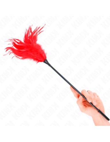 Kink - plumas mÚltiples para cosquillas rojo 45 cm