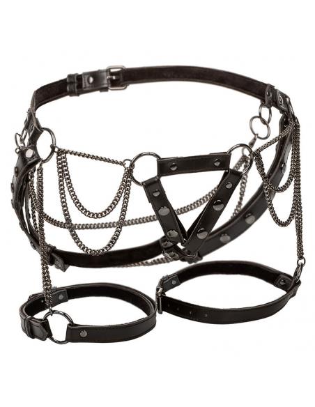 Calexotics - euphoria arnÉs de muslo con cadenas premium talla plus