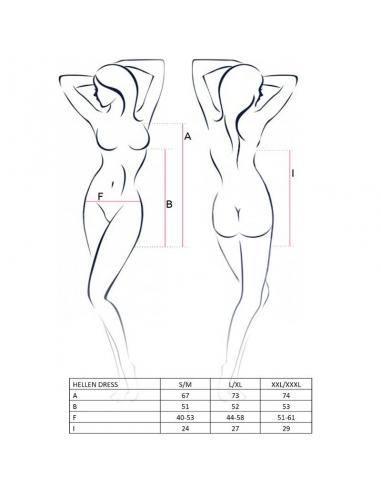 Passion - woman hellen vestido y tanga talla l/xl