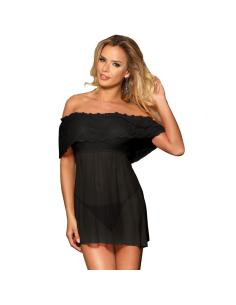 Subblime - set vestido corto + tanga negro s/m 2