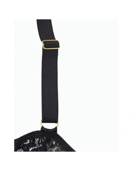 Subblime - corset y cinturon negro s/m