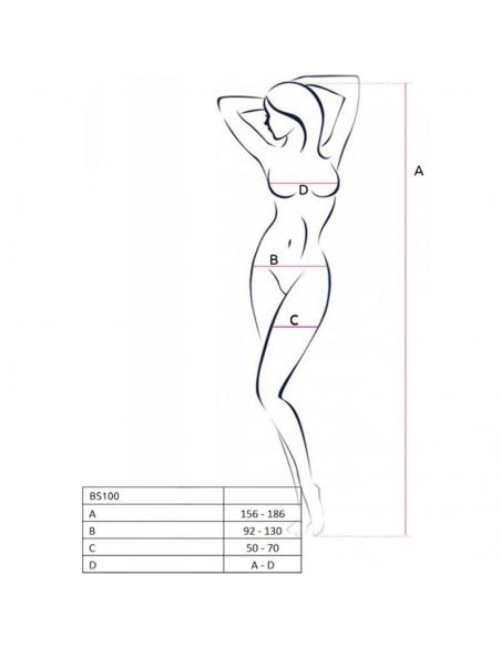 Passion - bs100 bodystocking  talla unica