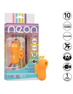 Calexotics - neon vibes the buzzing vibe estimulador de dedo 10 vibraciones naranja 2