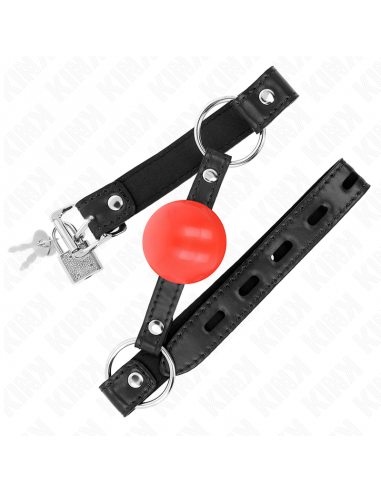 Kink - mordaza de bola 4 cm tpe rojo 60 x 2 cm