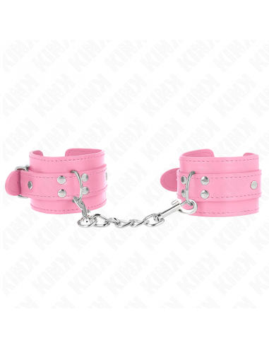 Kink - muñequeras sencillas rosa ajustable 20-23 cm x 5.5 cm
