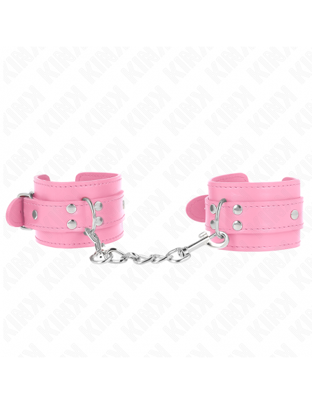 Kink - muñequeras sencillas rosa ajustable 20-23 cm x 5.5 cm