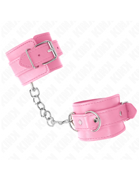 Kink - muñequeras sencillas rosa ajustable 20-23 cm x 5.5 cm
